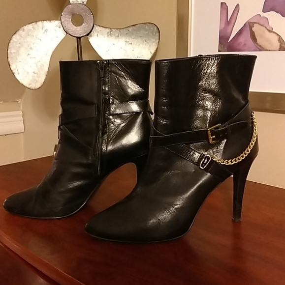 Ralph Lauren Black Boots Size 10B - Picture 2 of 7